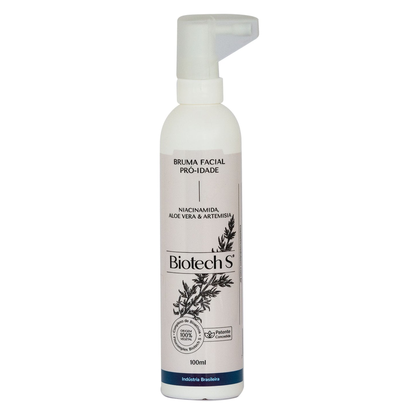 Bruma Facial Pró-Idade com Niacinamida, Aloe Vera & Artemísia – Linha Biotech S