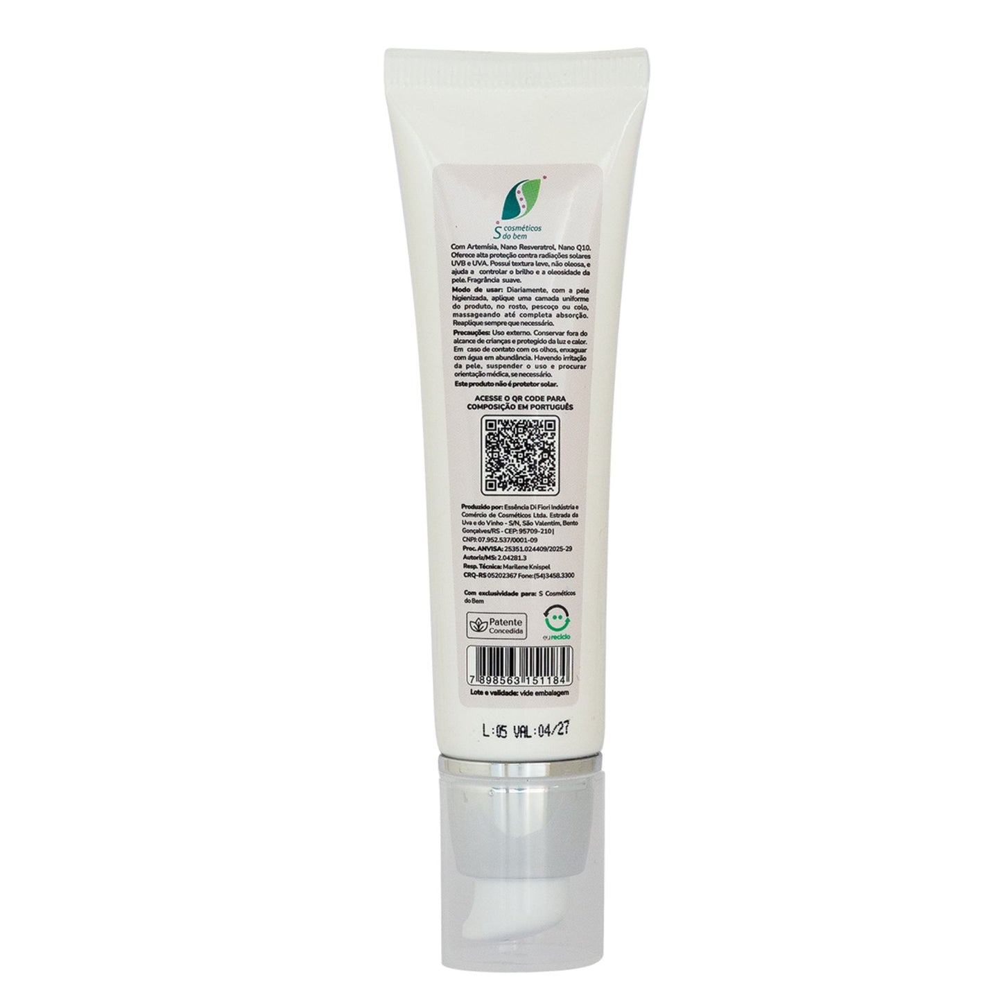 Loção Facial Pró-Idade com FPS 40 & Artemísia – Linha Biotech S