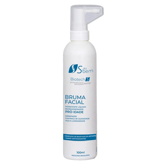 Bruma Facial Pró-Idade com Niacinamida, Aloe Vera & Artemísia – Linha Biotech S