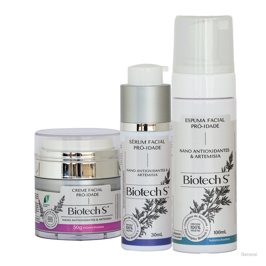 Kit Regeneração Facial Pró-Idade - Linha Biotech S