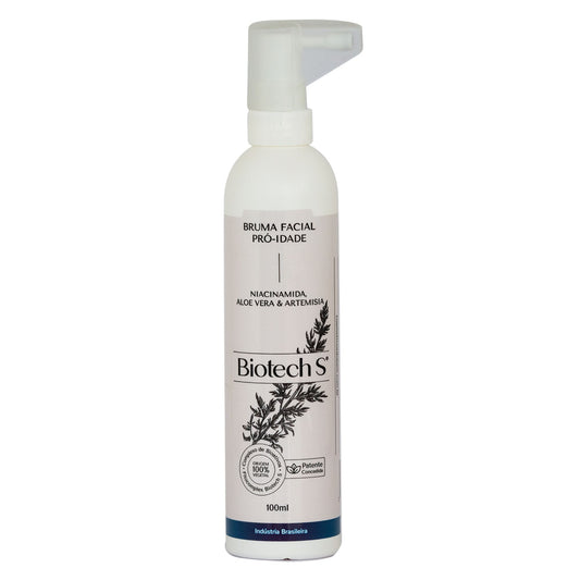 Bruma Facial Pró-Idade com Niacinamida, Aloe Vera & Artemísia – Linha Biotech S