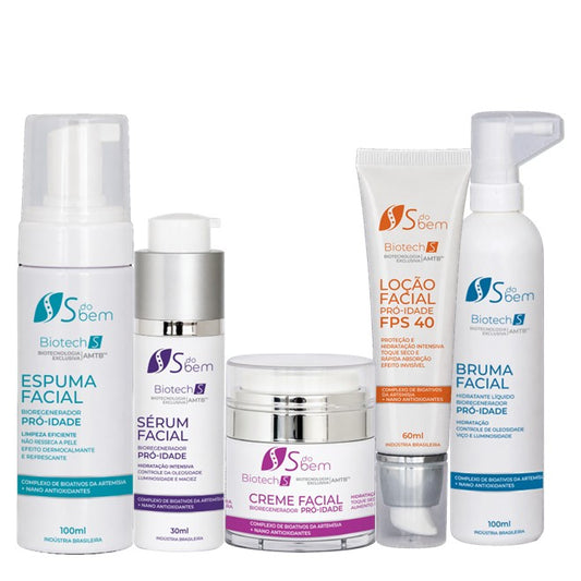 Kit - Tratamento Completo Pró-Idade Biotech S