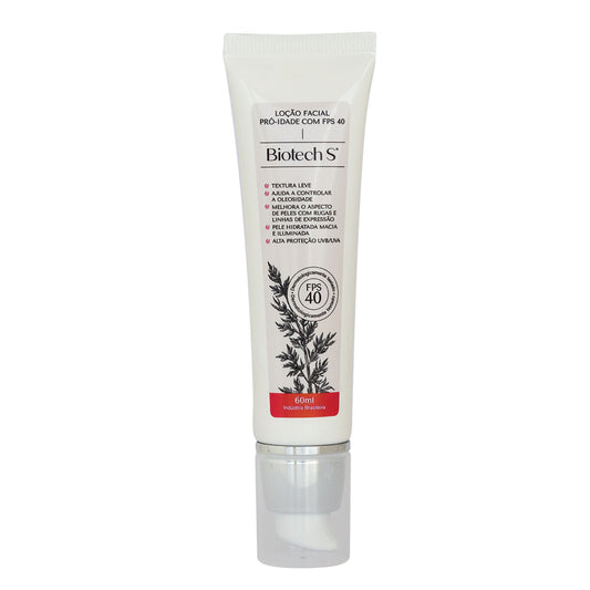 Loção Facial Pró-Idade com FPS 40 & Artemísia – Linha Biotech S